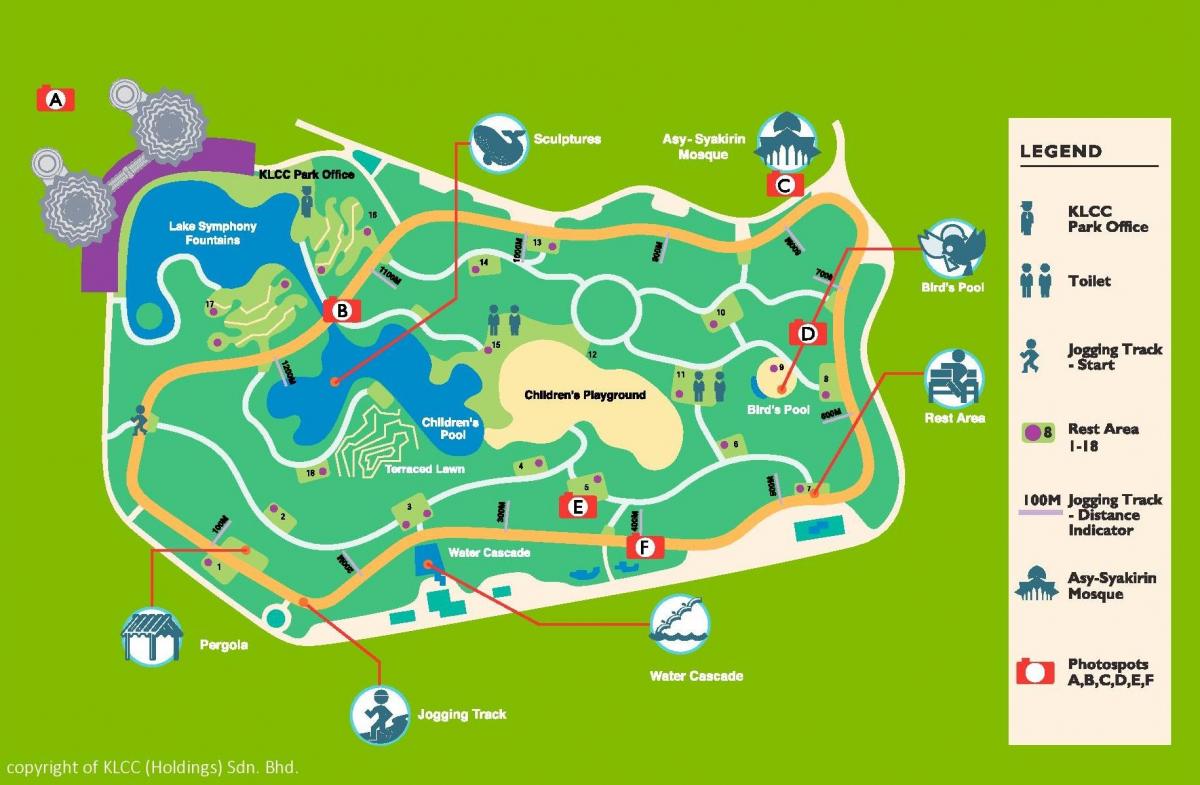 Mapa klcc park