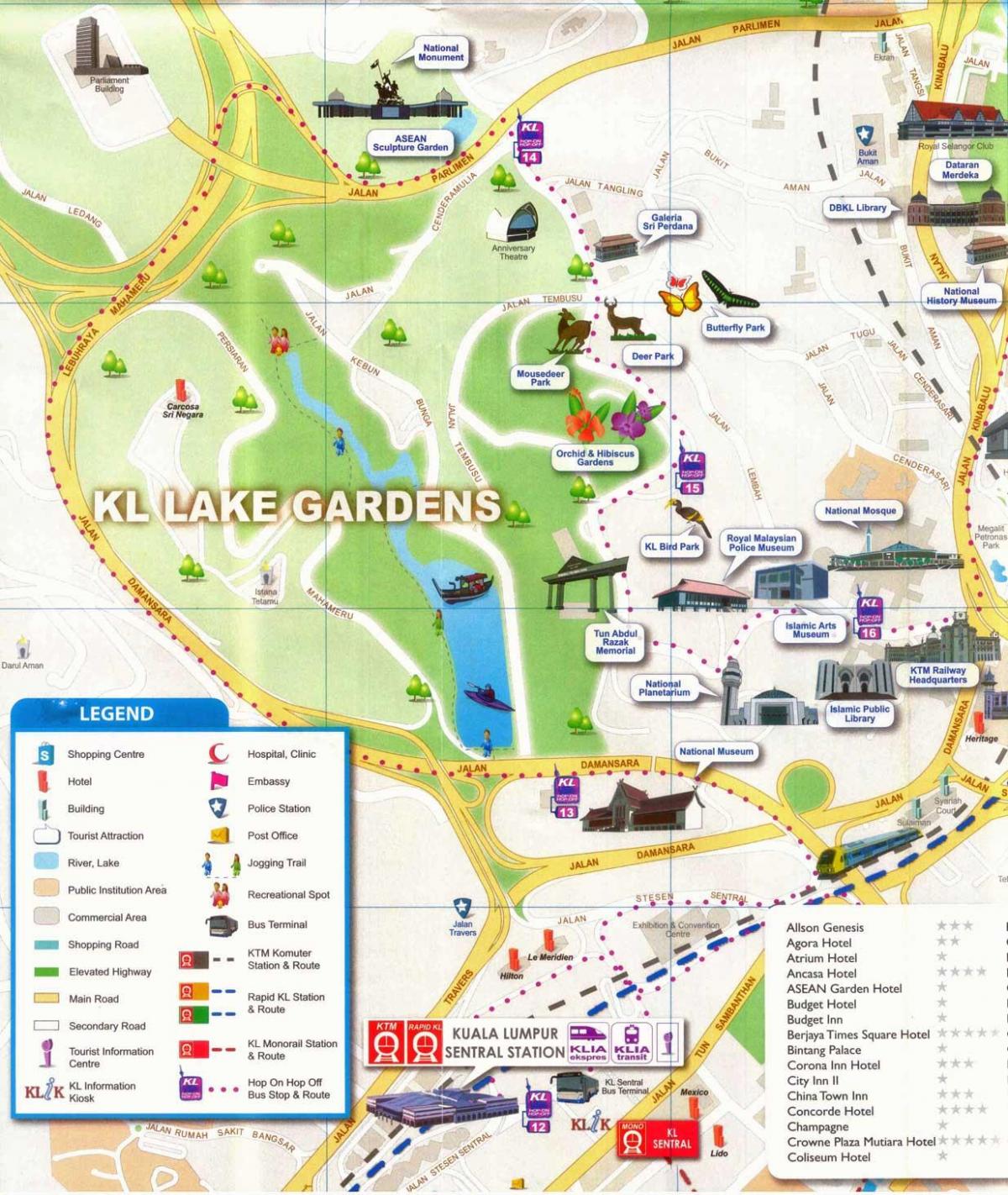 Mapa lake garden