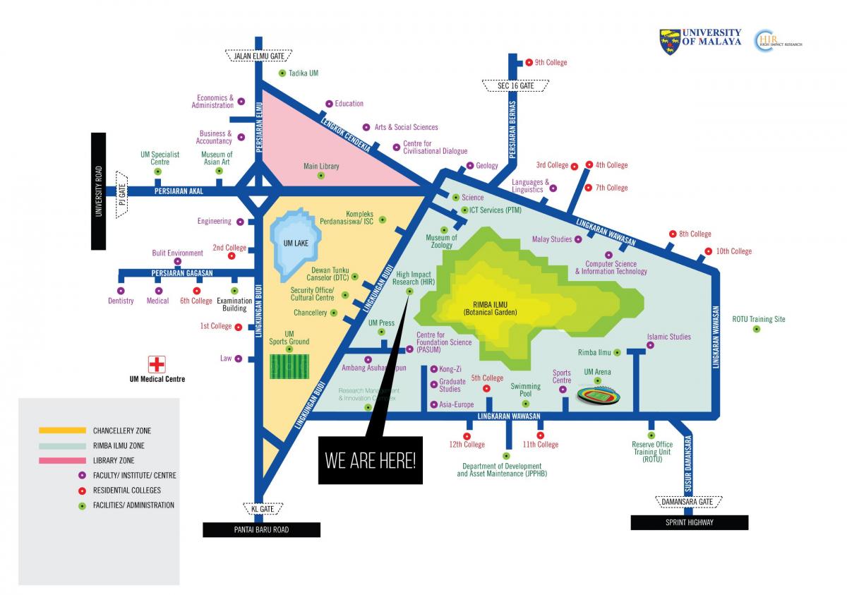 Mapa university malajsko