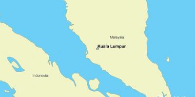 Mapa hlavního města malajsie