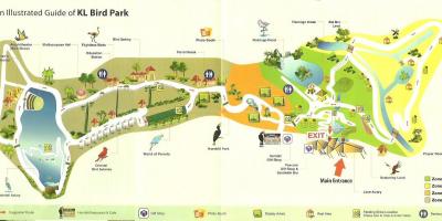 Kuala lumpur bird park mapě