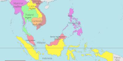 Kuala lumpur umístění na mapě světa