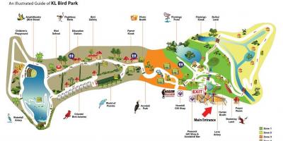 Mapa ptačí park