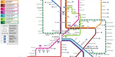 Malajsie nádraží mapě