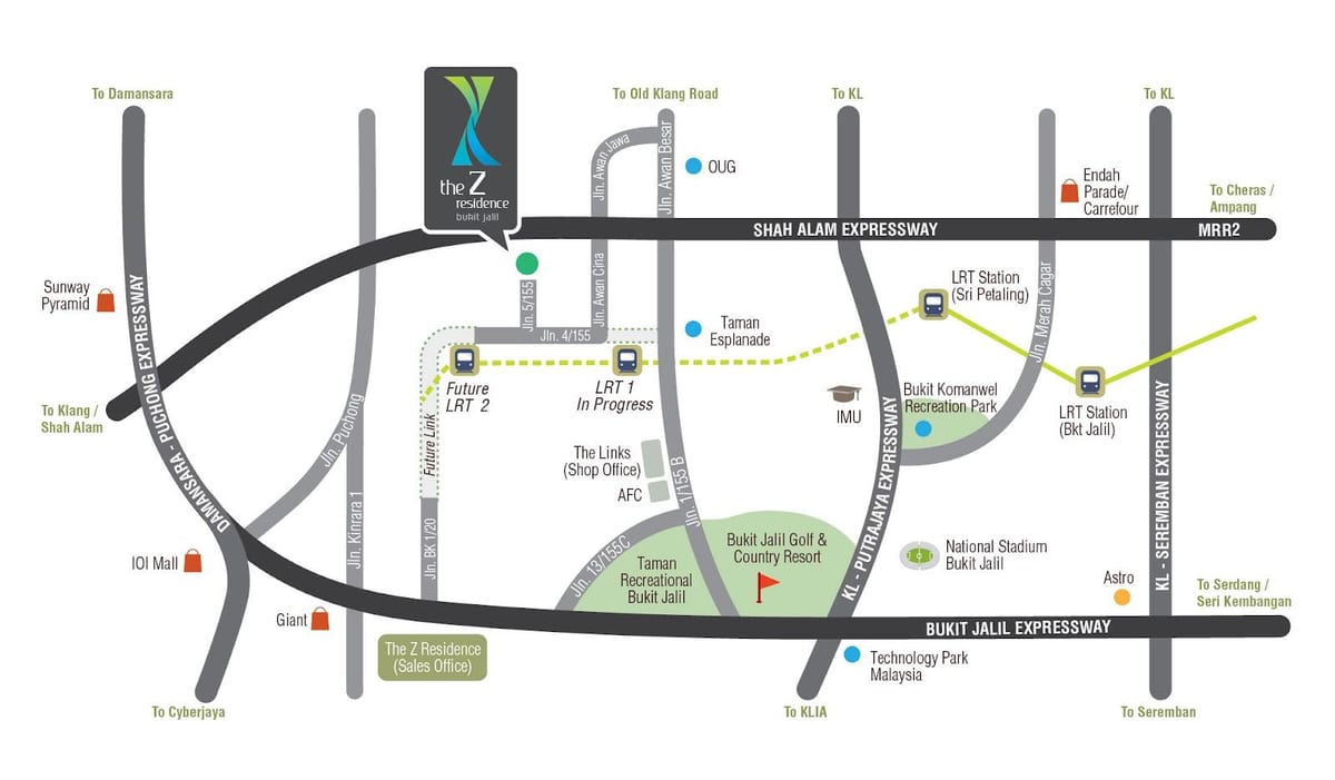 Mapa bukit jalil stadium