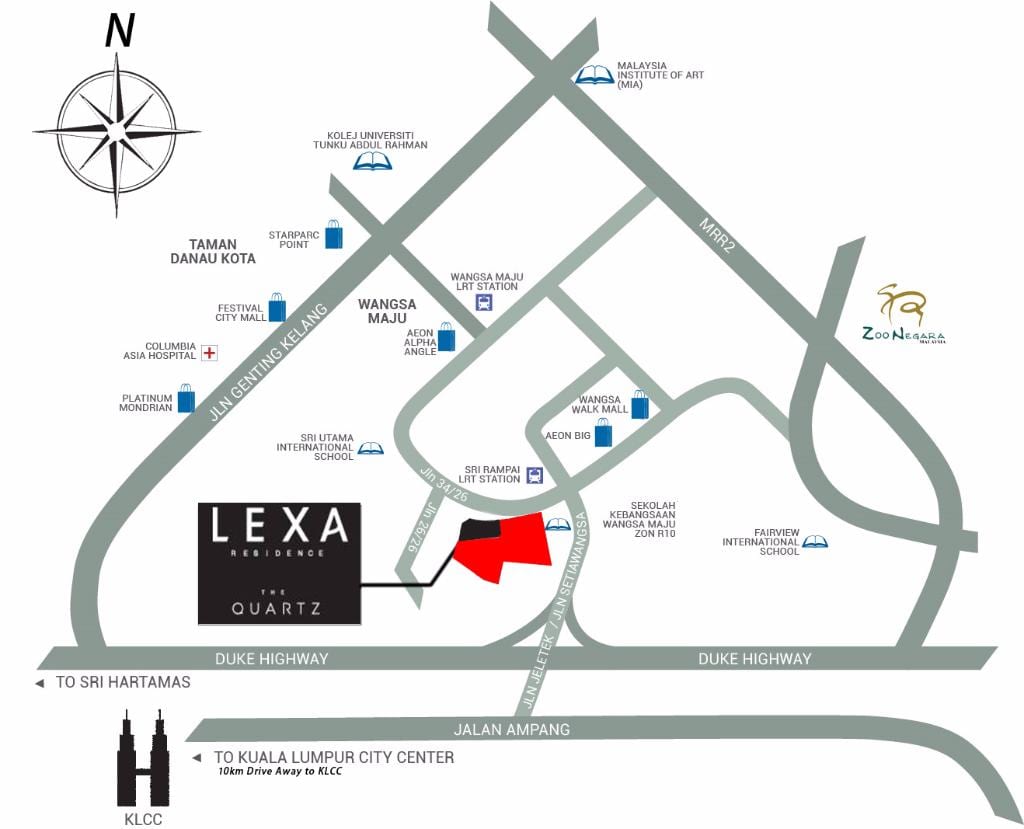 mapa jalan ampang