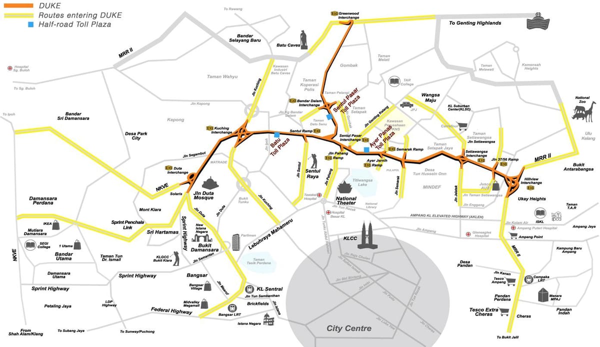 kl mapa trasy