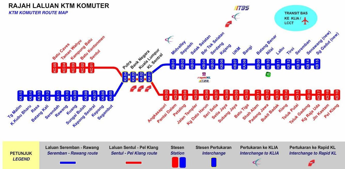 kl komuter mapě