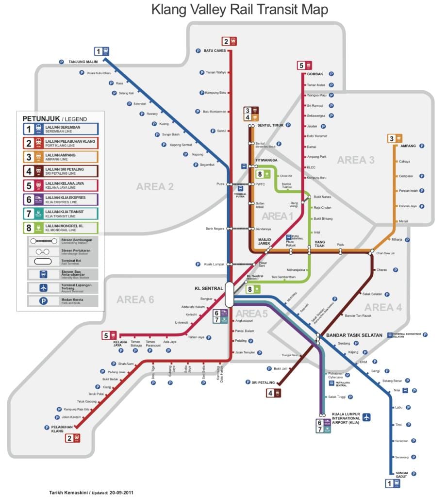 Mapa kuala lumpur letiště vlak