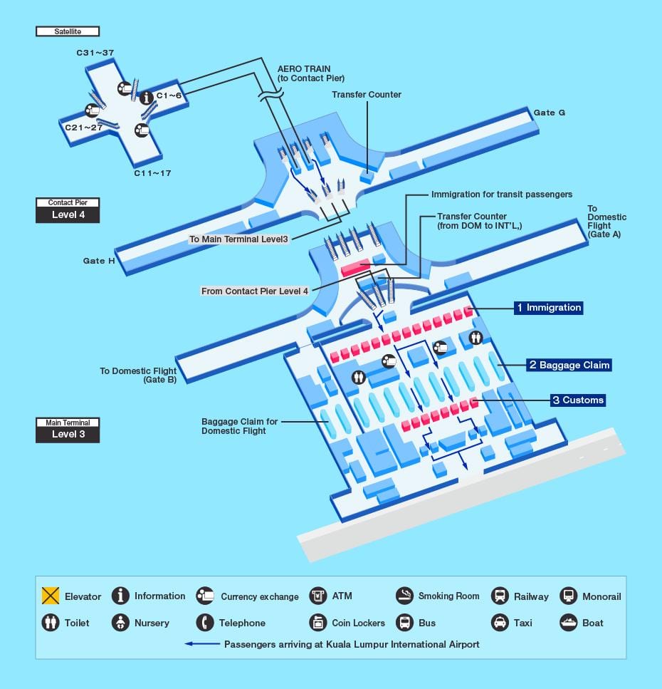 klia terminál mapě
