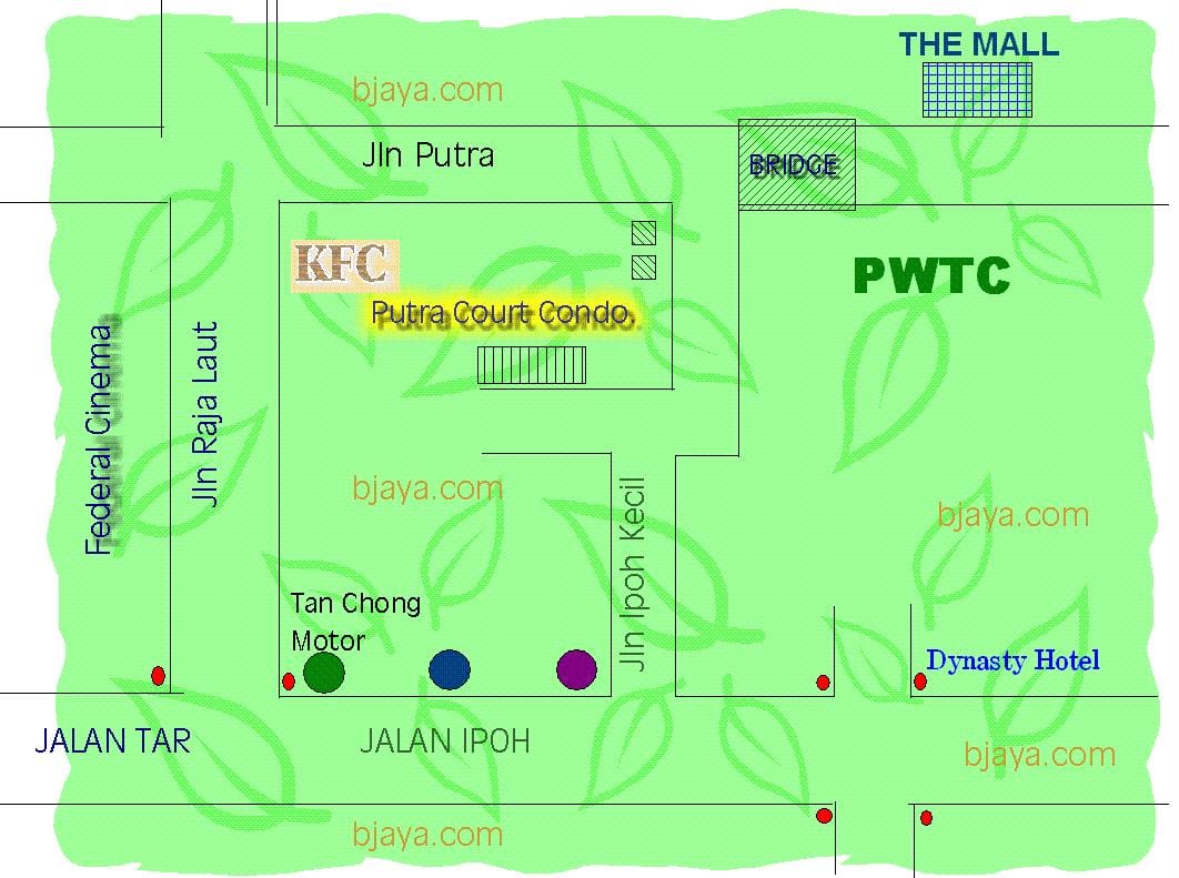 pwtc kuala lumpur mapě
