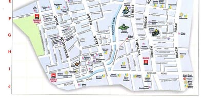 Mapa arab street v kuala lumpur