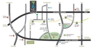 Mapa bukit jalil stadium