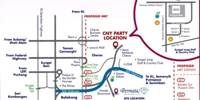 Cheras kuala lumpur mapě