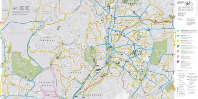 Mapa cyklistické kuala lumpur kolo