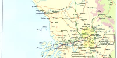 Kuala lumpur selangor mapě