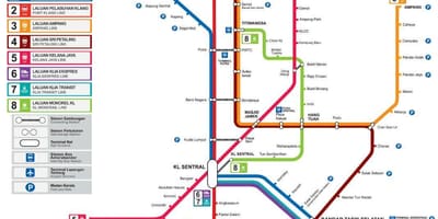 Kuala lumpur nádraží mapě
