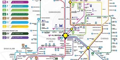 Mapa klang valley