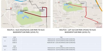 Mapa klcc parkoviště