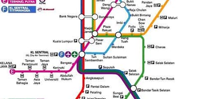 Klia ekspres mapě