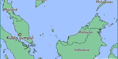 Mapa kuala lumpur umístění