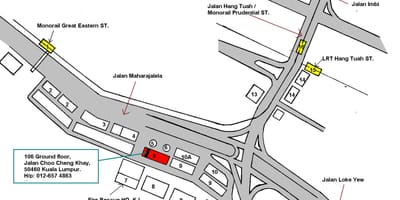 Hang tuah monorail station mapě