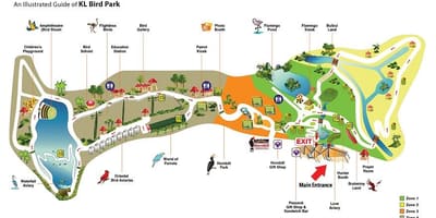 Mapa ptačí park