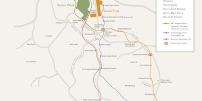 Town kuala lumpur mapě