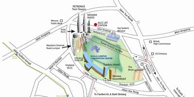 Mapa oblasti Klcc