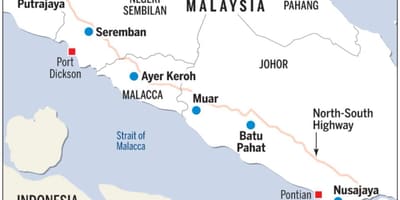 Větší kuala lumpur mapě