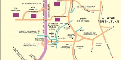 Damansara mapa kuala lumpur