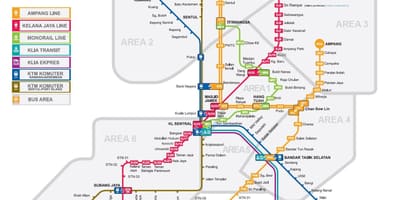 Vlak mapa kuala lumpur